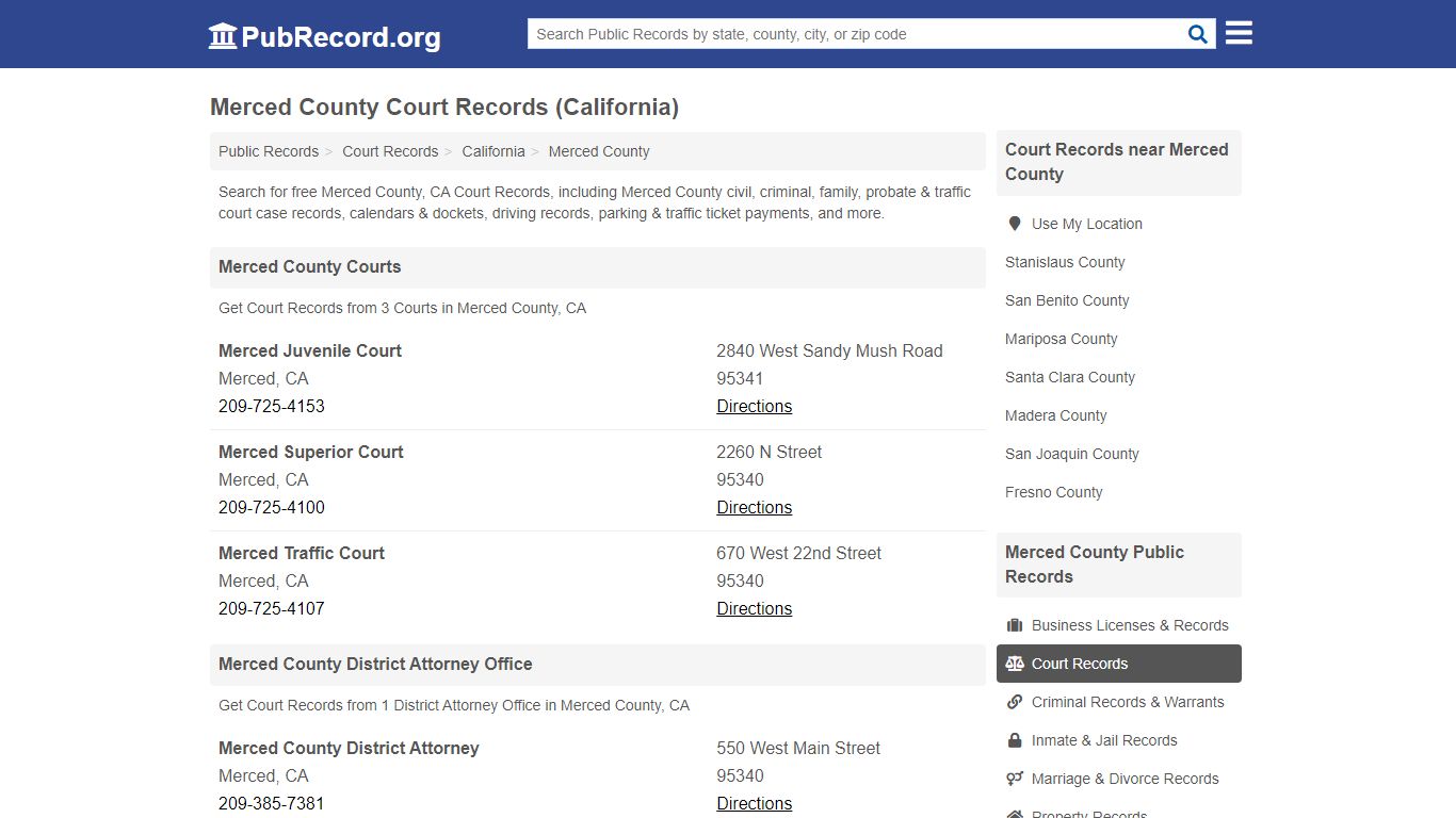 Free Merced County Court Records (California Court Records)